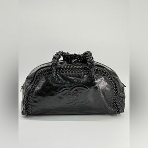 Chanel Luxe Bowler Patent Leather Bag
